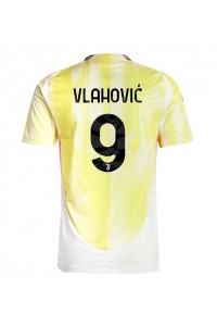 Juventus Dusan Vlahovic #9 Voetbaltruitje Uit tenue 2024-25 Korte Mouw